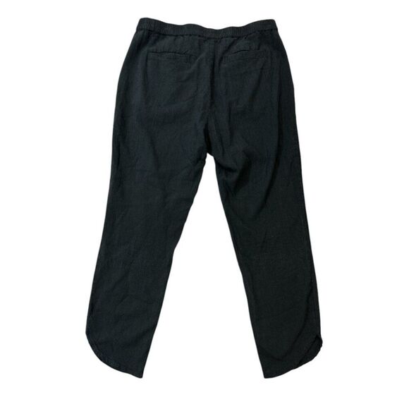 Marine Layer Pants Cropped Pull On Washed Black Tencel Elastic Waist  Sz Small - Picture 4 of 12
